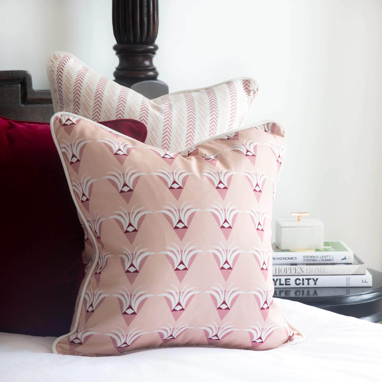The Nightingale Cushion - Blush