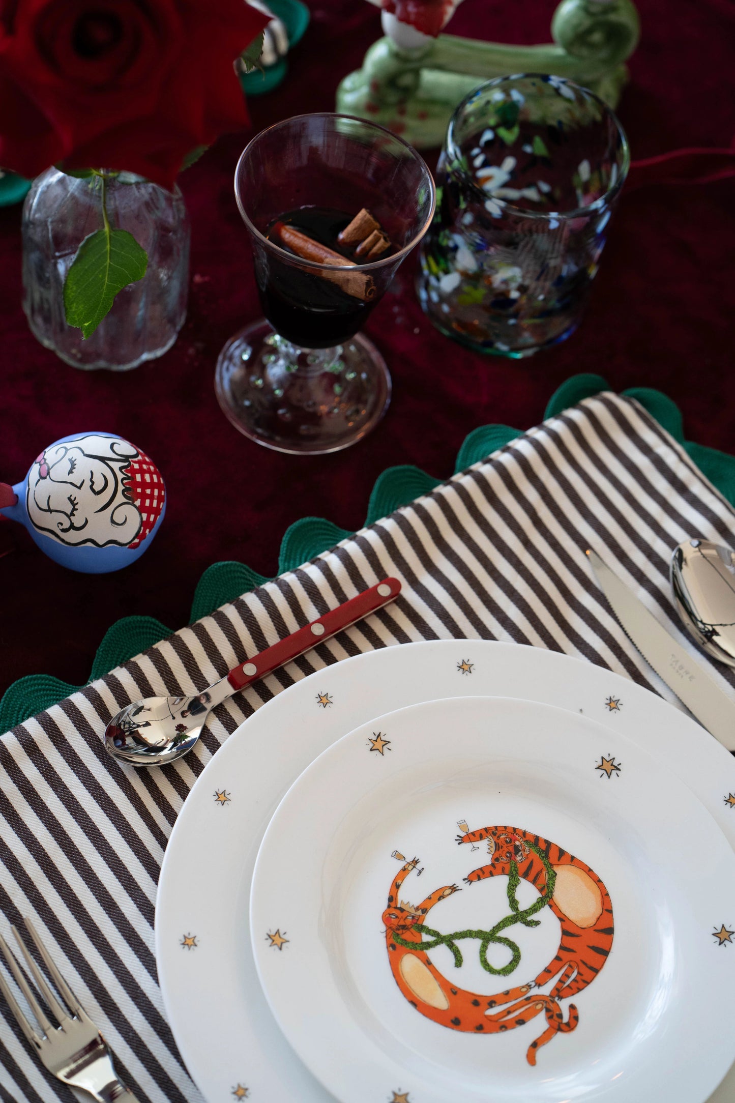 Hand Painted Ceramic Christmas Baubles