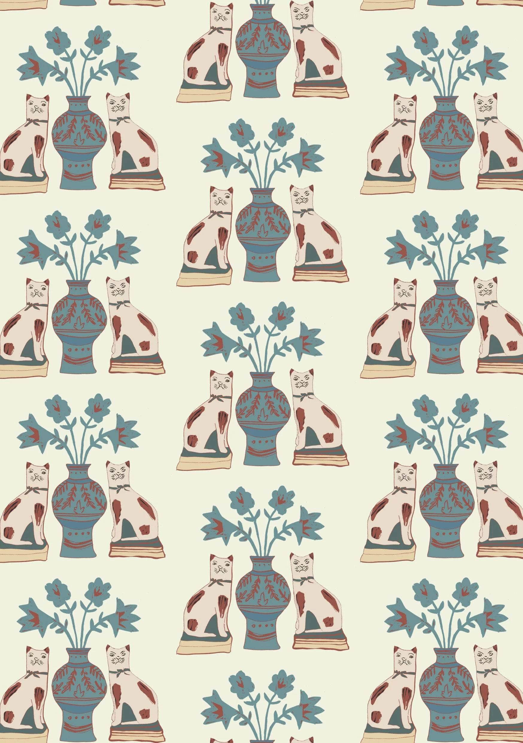 Pair of Cats Wallpaper - Granny's House