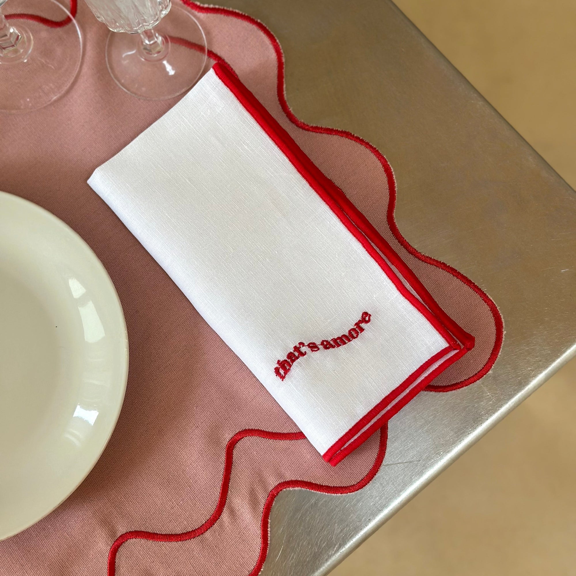 That's Amore Linen Napkins - Set of 2