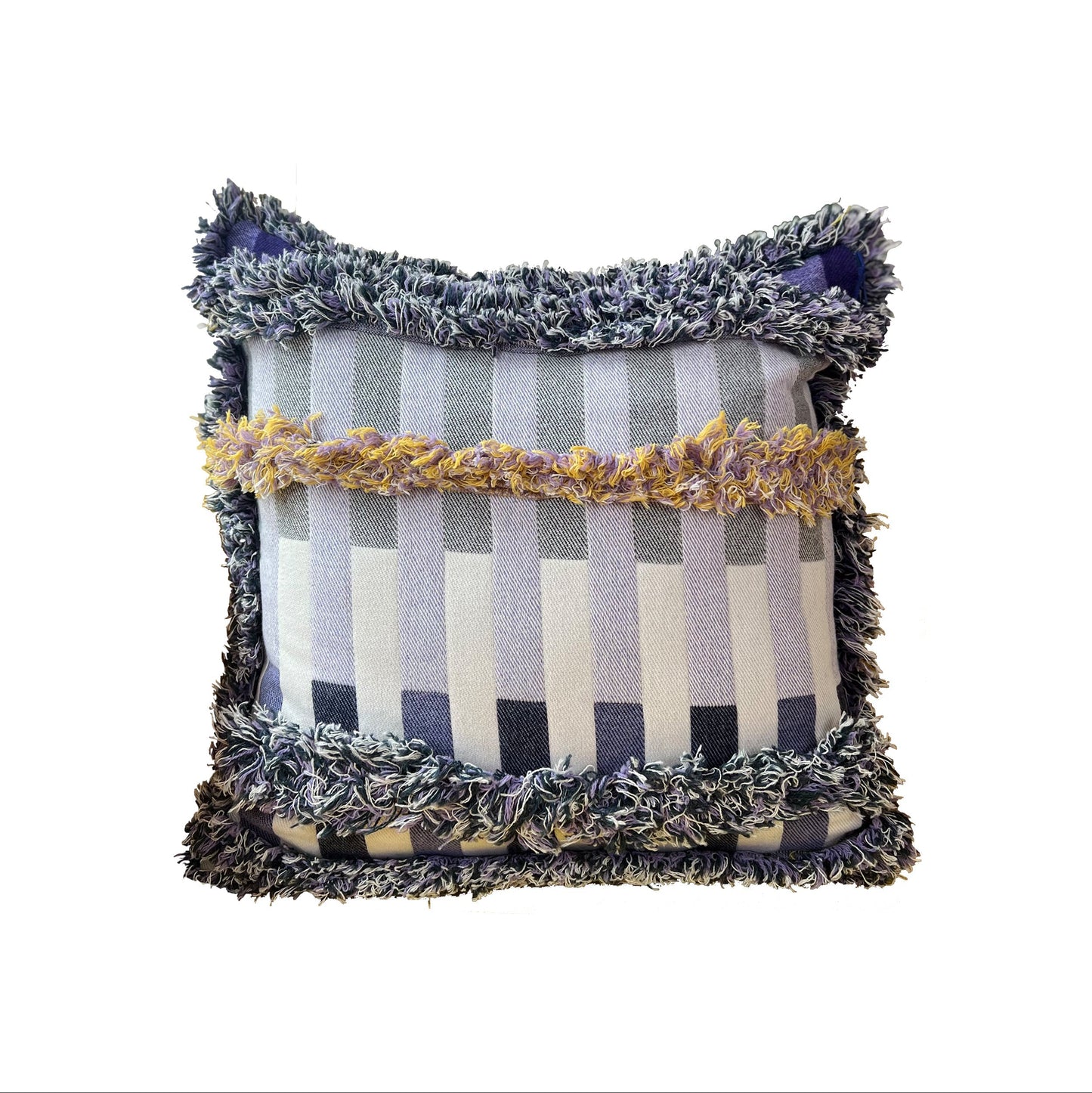 Large Salvage Stripe Cushion