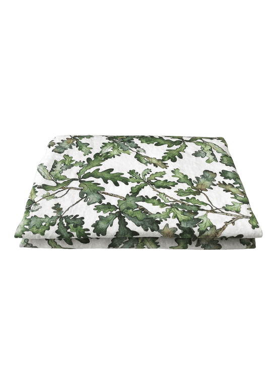 Oak Leaf Linen Table Cloth