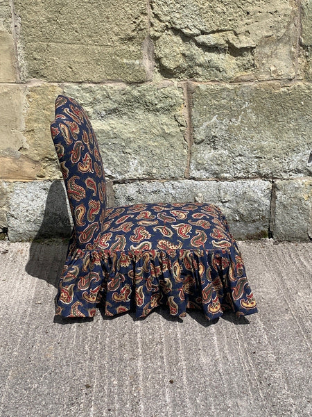 ADELAIDE – Antique Victorian Chair in Vintage Laura Ashley Fabric