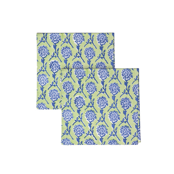 Nikhar Table Napkins Set of 2 - Lily Green