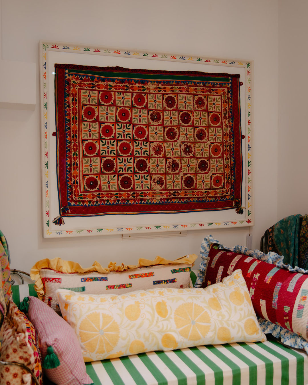 Framed Vintage Kutch Toran