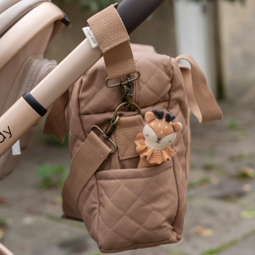 Baby Changing Bag - Latte (With Pram Clips)