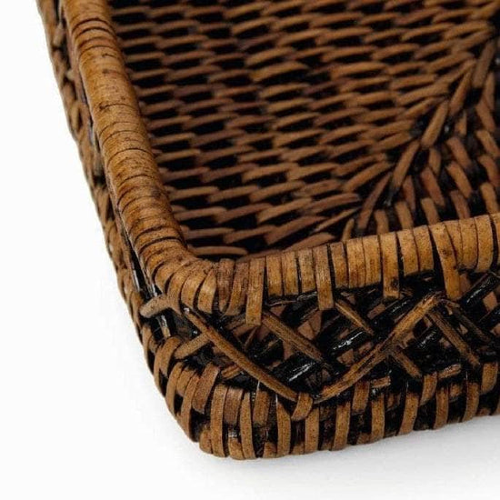 Criss Cross Rattan Tray