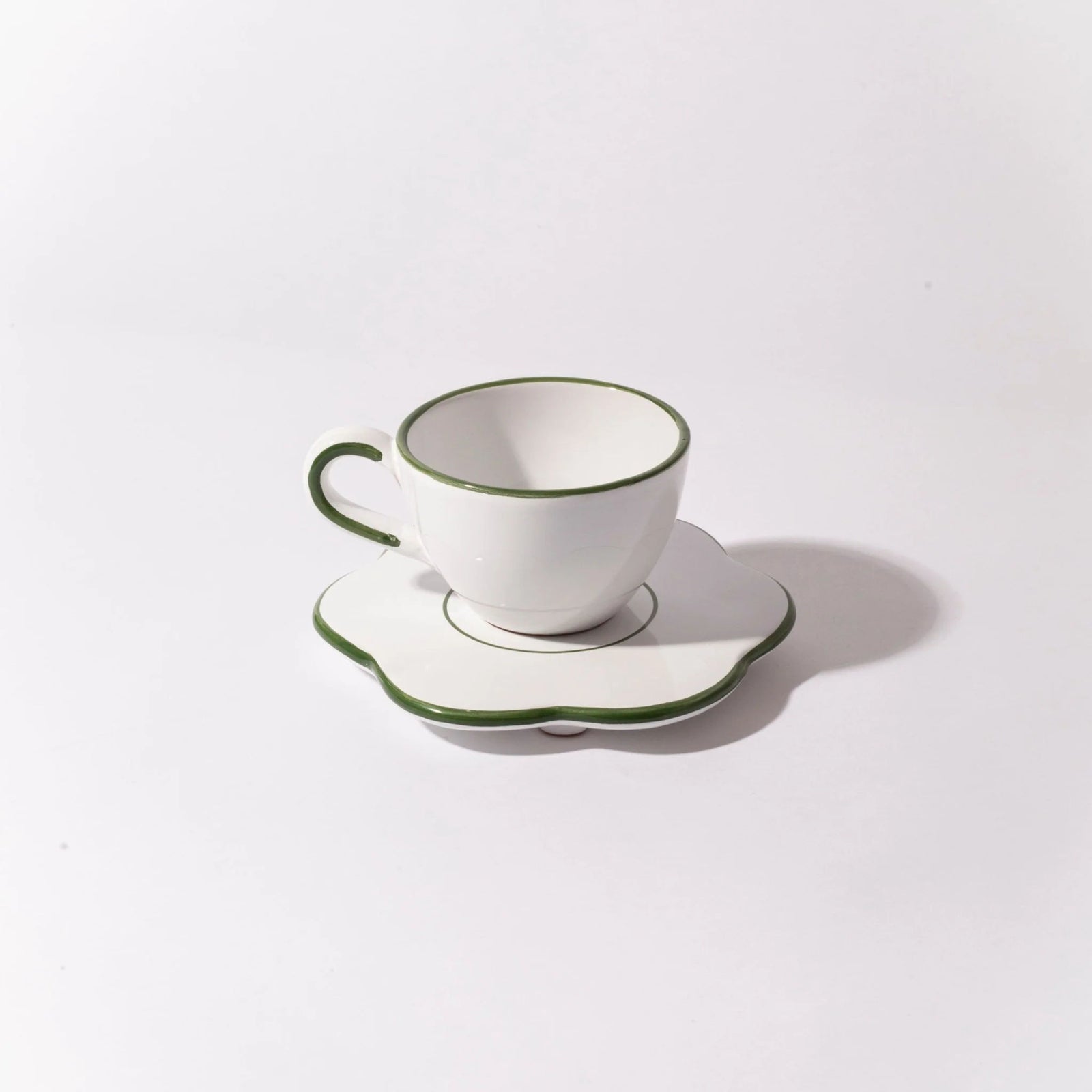 Flower Saucer - Olive Green