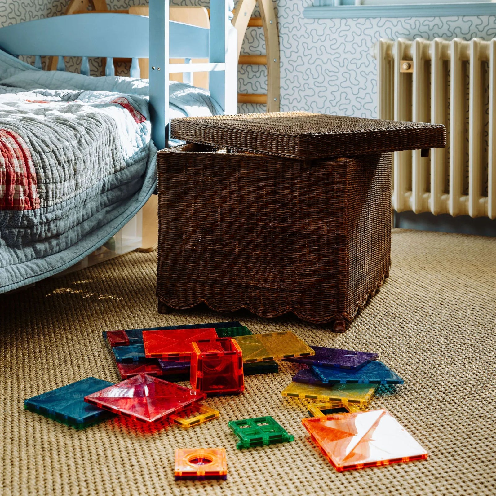 Mimi Scalloped Ottoman