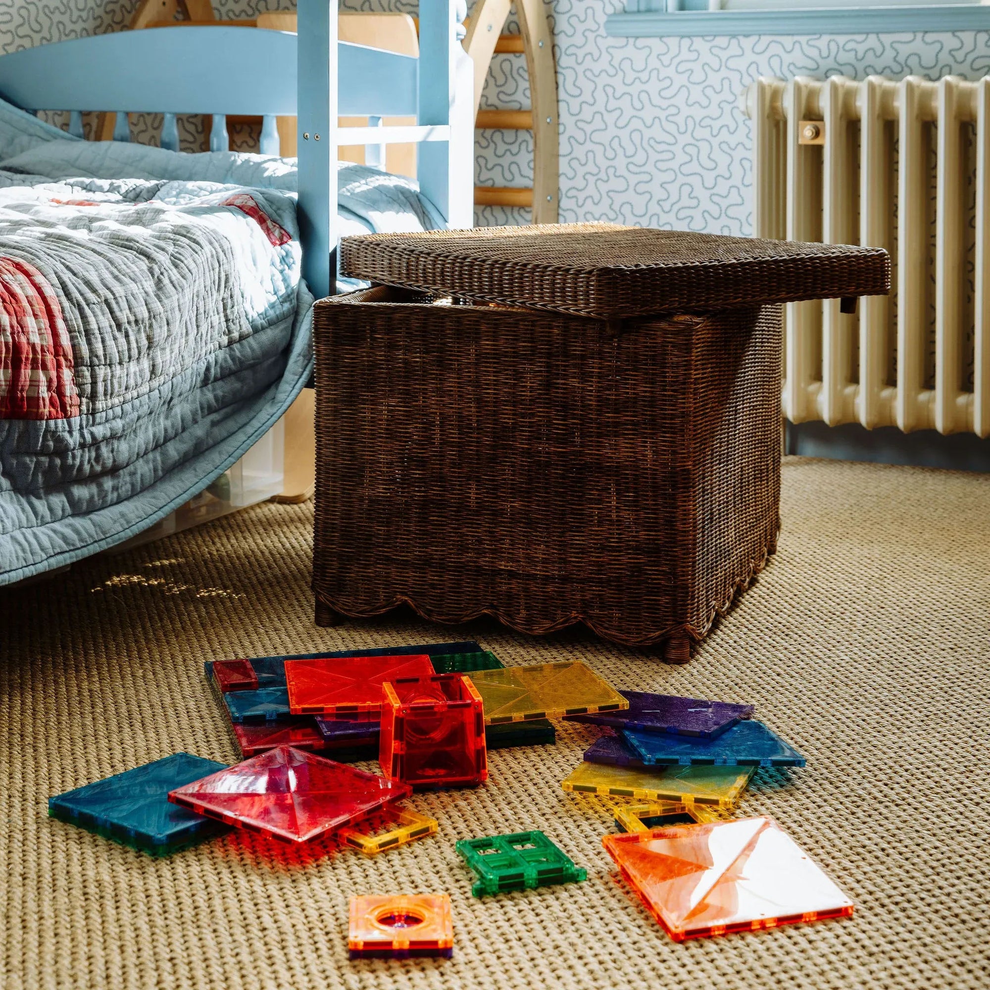 Mimi Scalloped Ottoman