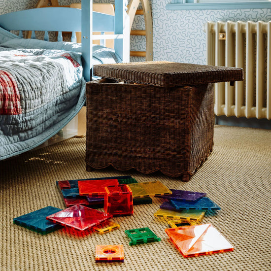 Mimi Scalloped Ottoman