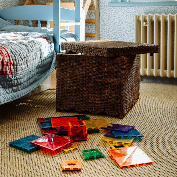 Mimi Scalloped Ottoman