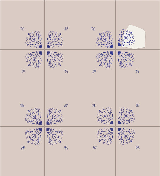 Italian Tiles DIY Plate Sticker Decoration