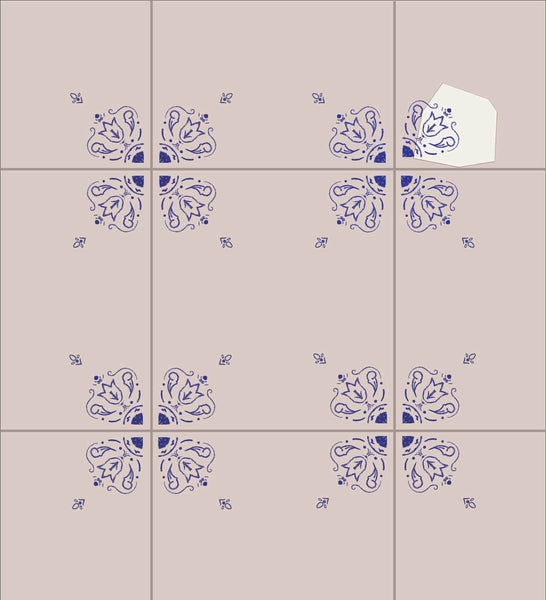 Italian Tiles DIY Plate Sticker Decoration