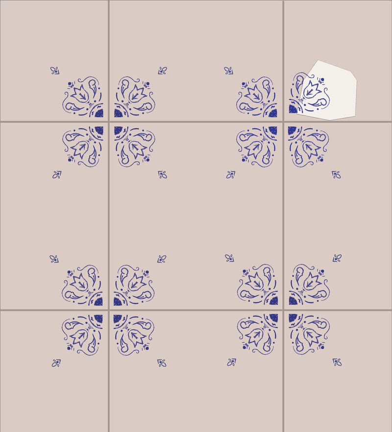 Italian Tiles DIY Plate Sticker Decoration