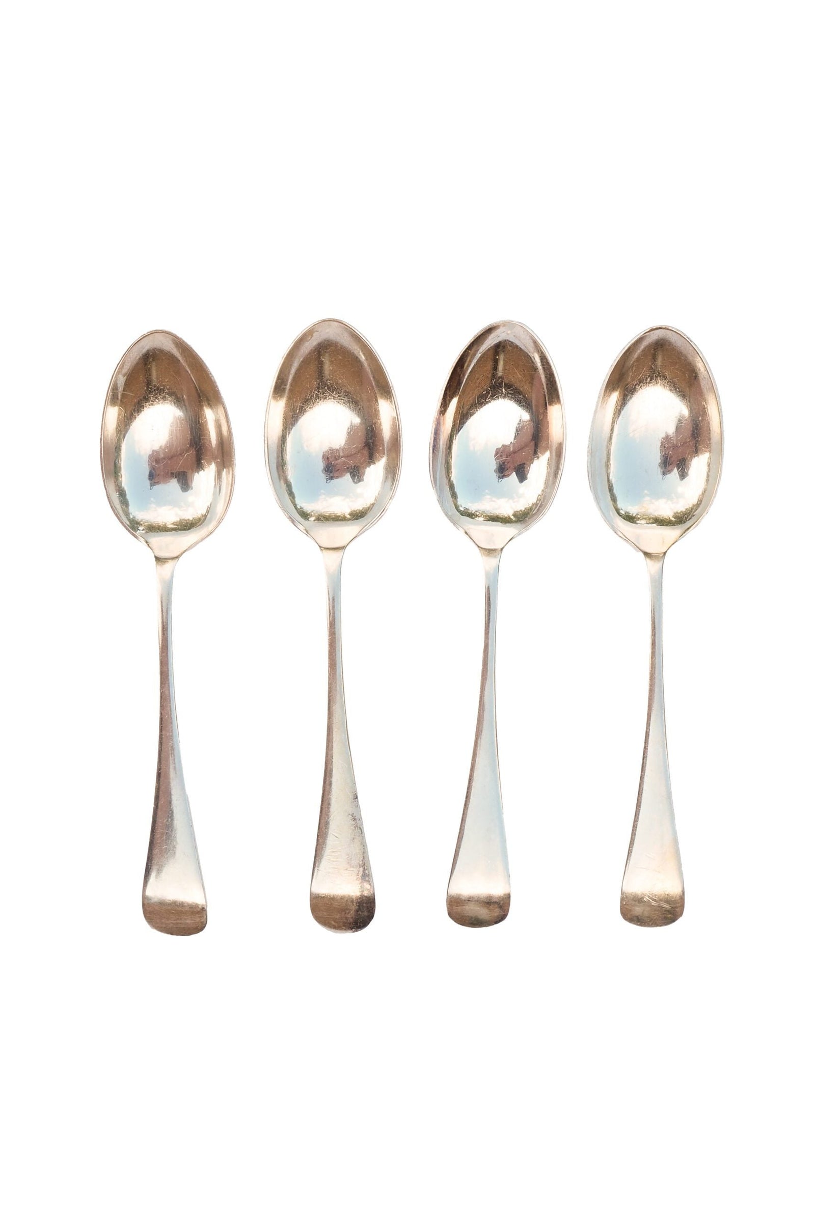 4 Vintage Silver Plate Spoons