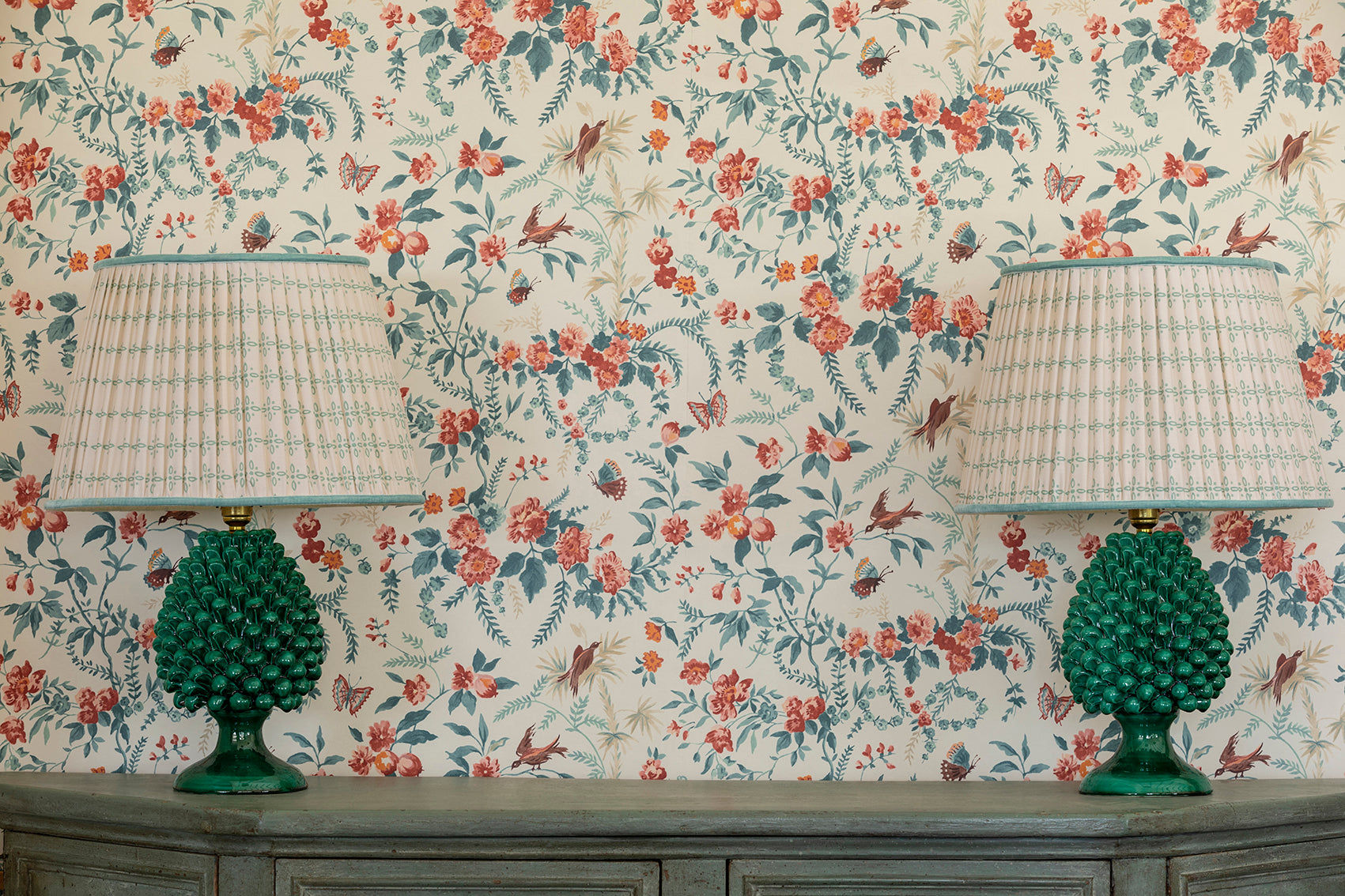 Wallpaper - Papillon Teal