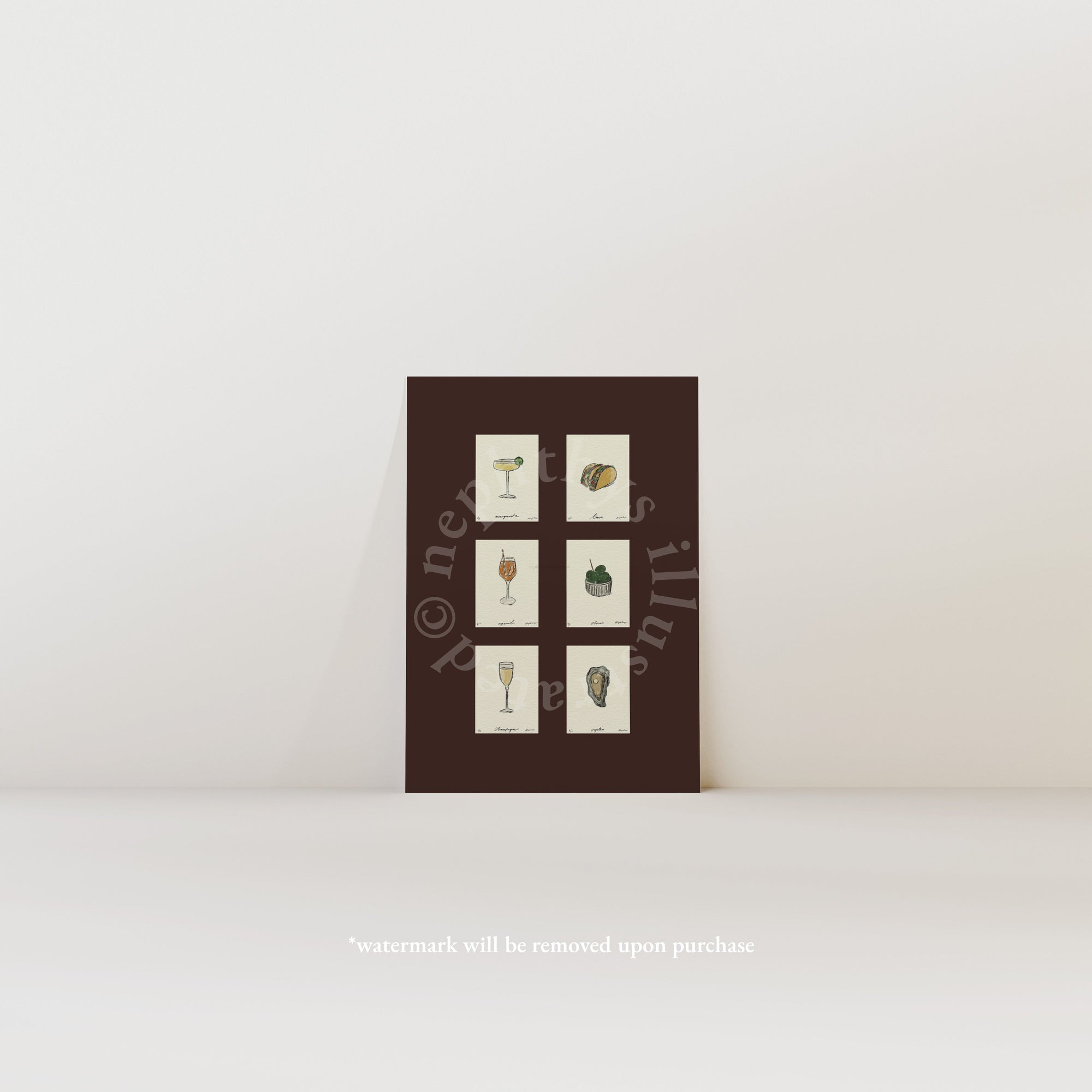 Sips & Snacks Set Print