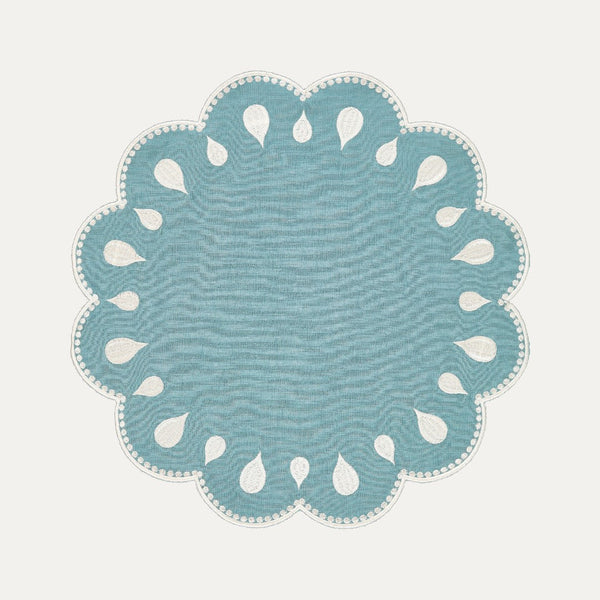 Gotas Placemat, Blue and White
