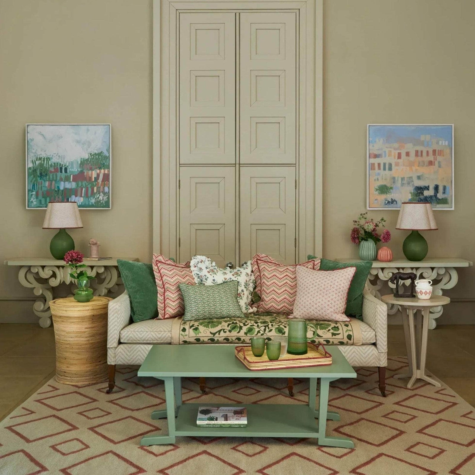 Scalloped Finestra Lampshade - Pink