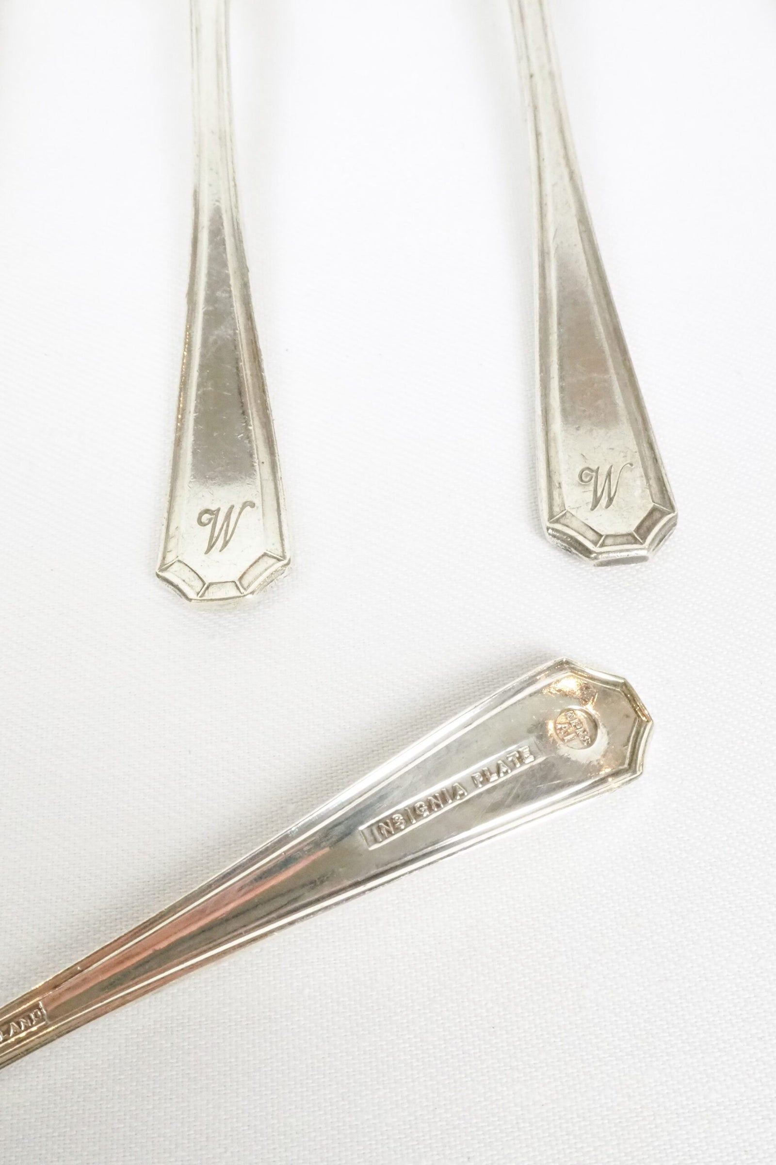 6 Vintage Silver Plate Teaspoons