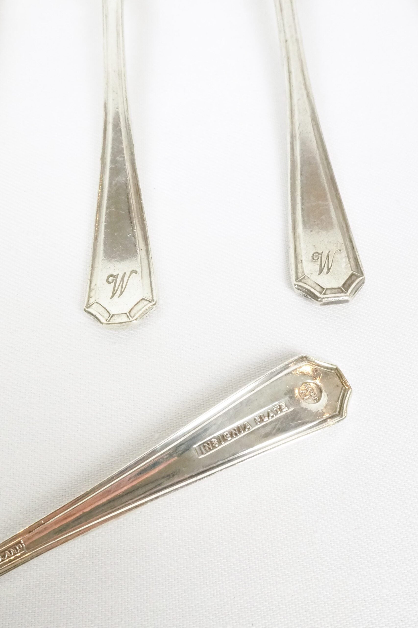 6 Vintage Silver Plate Teaspoons