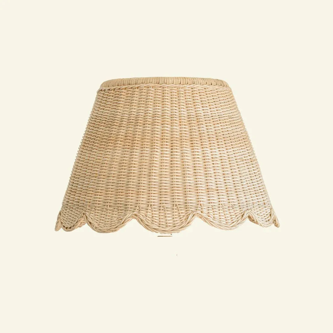 Mimi Rattan Scalloped Lampshade (Large)