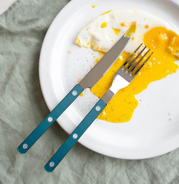 Bistrot Pearly 4pc Cutlery Set, Turquoise
