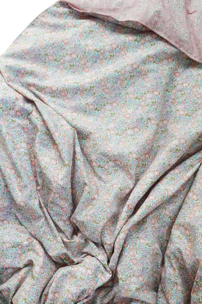 Reversible Heirloom Quilt Made With Liberty Fabric Michelle Lilac & Capel Pink