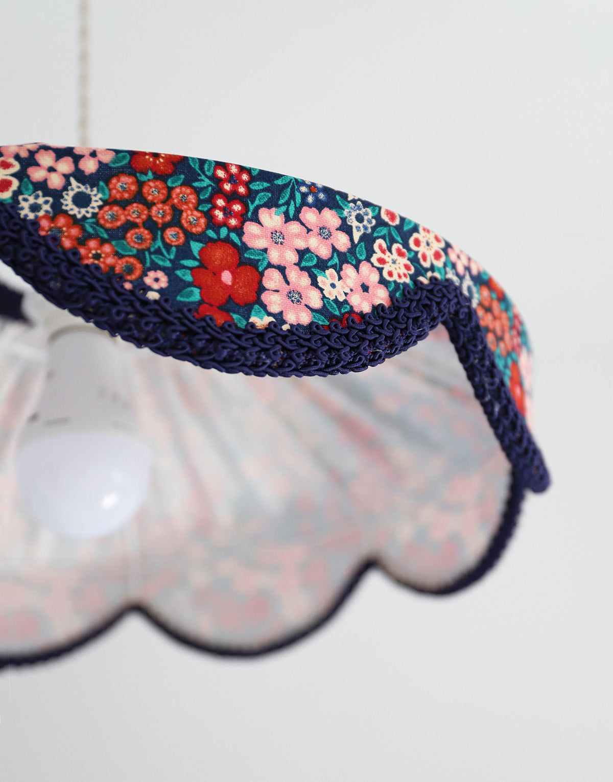 Floral-Shaped Pendant Light Cosette Printed “Mille Fleurs”