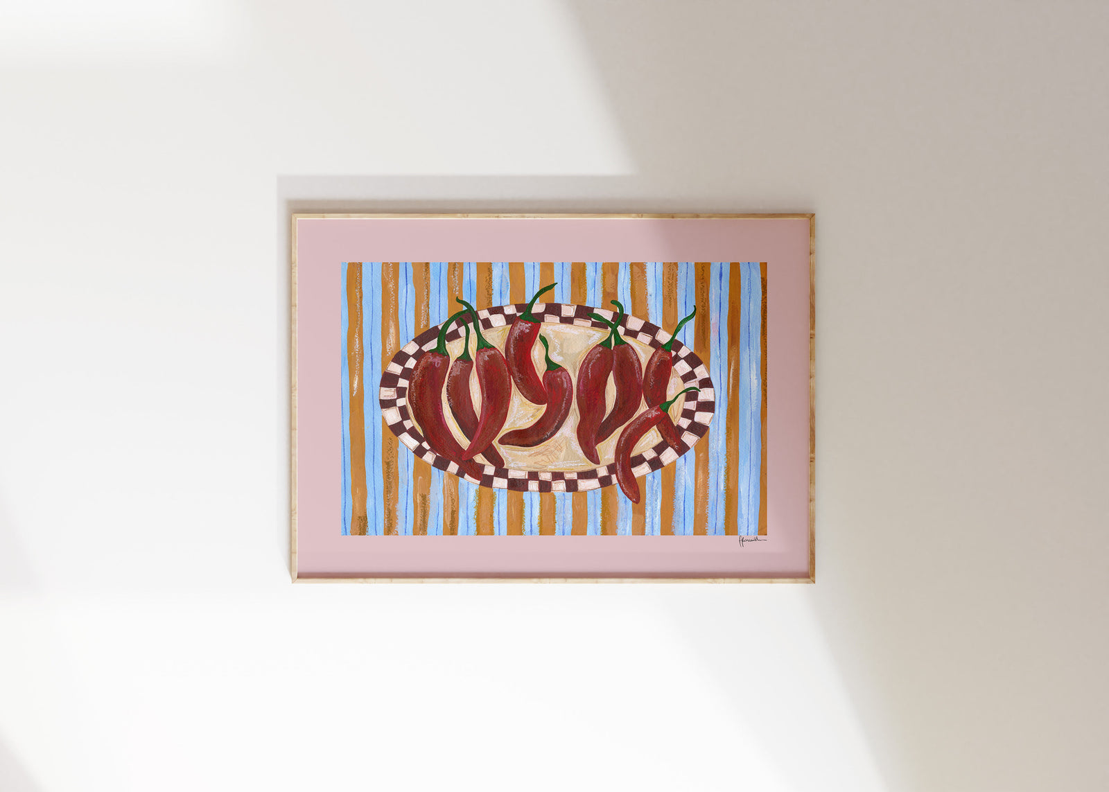 Spicy Chilli Plate Print