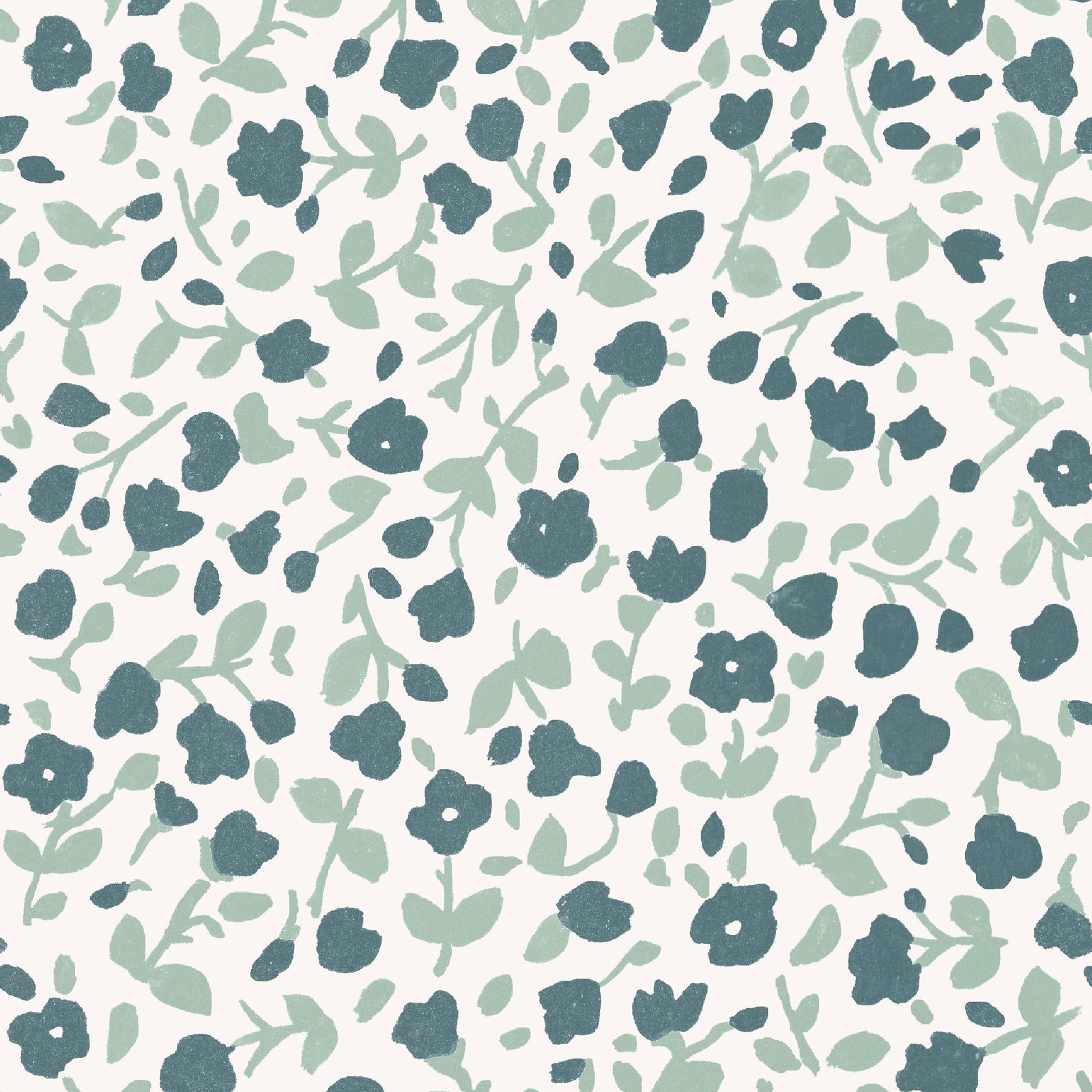 Wallpaper - Blossom Forest Greens