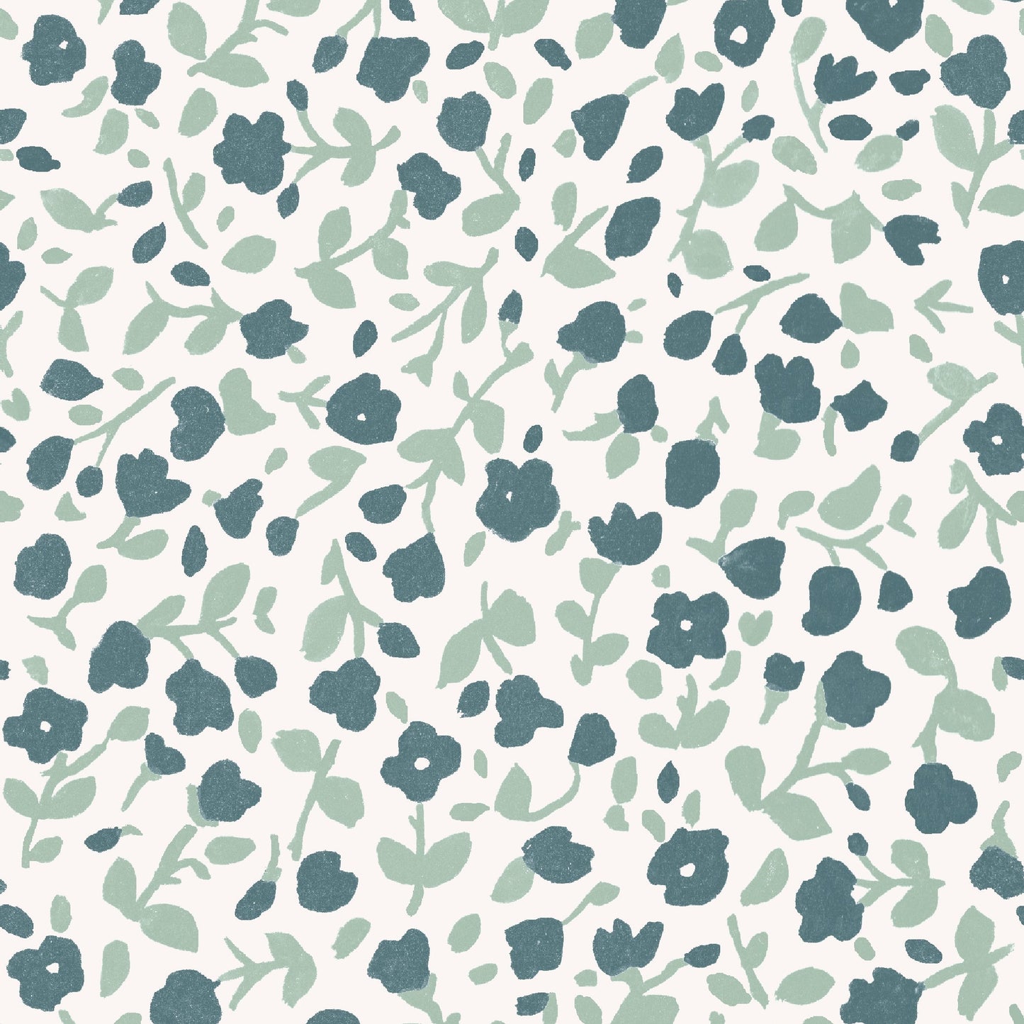 Wallpaper - Blossom Forest Greens