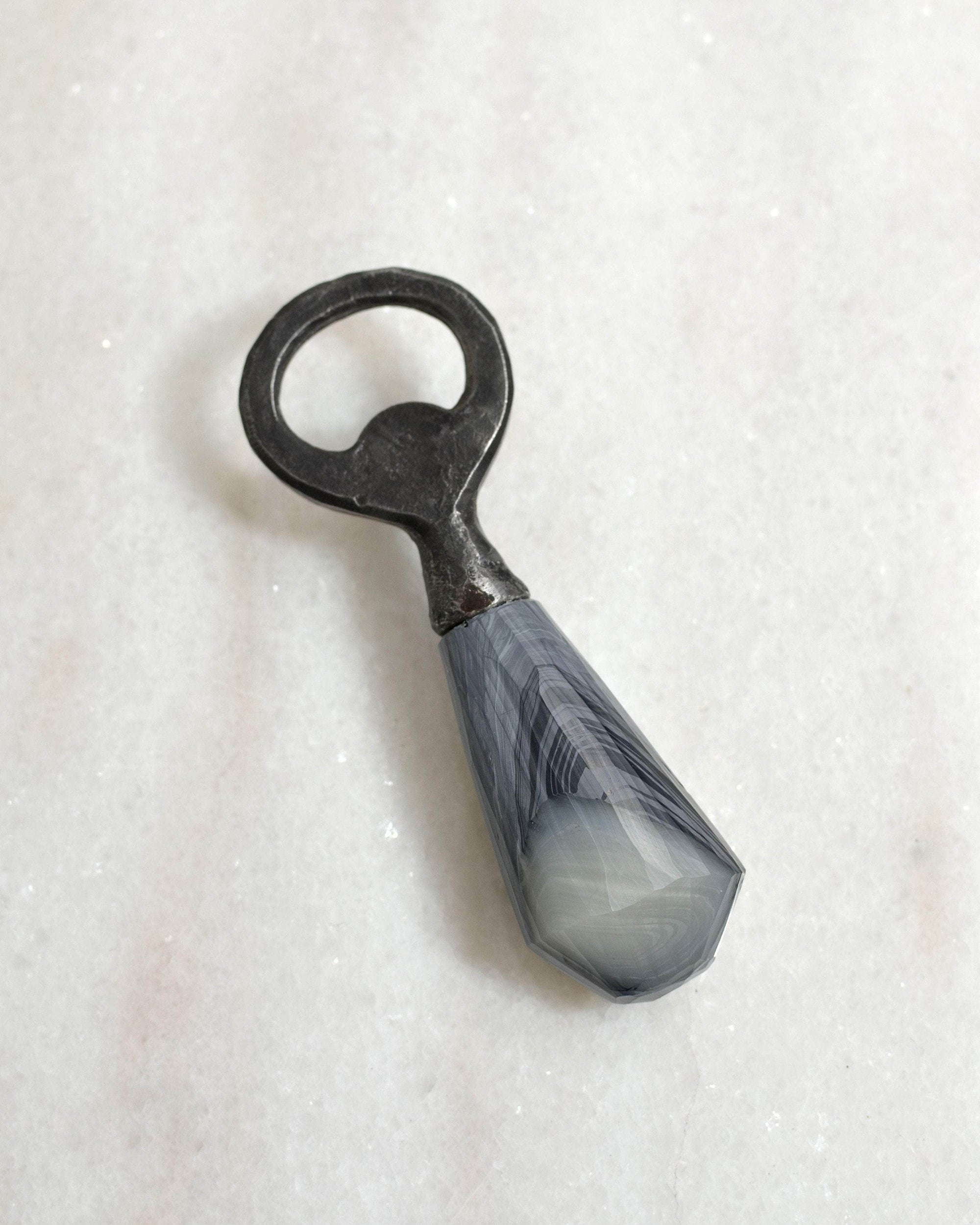 Recycled Plastic & Forged Steel Bottle Opener Stone