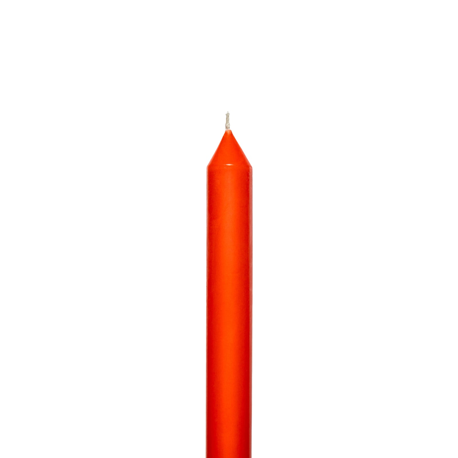 Tomato Tapered METRE Candle Pair