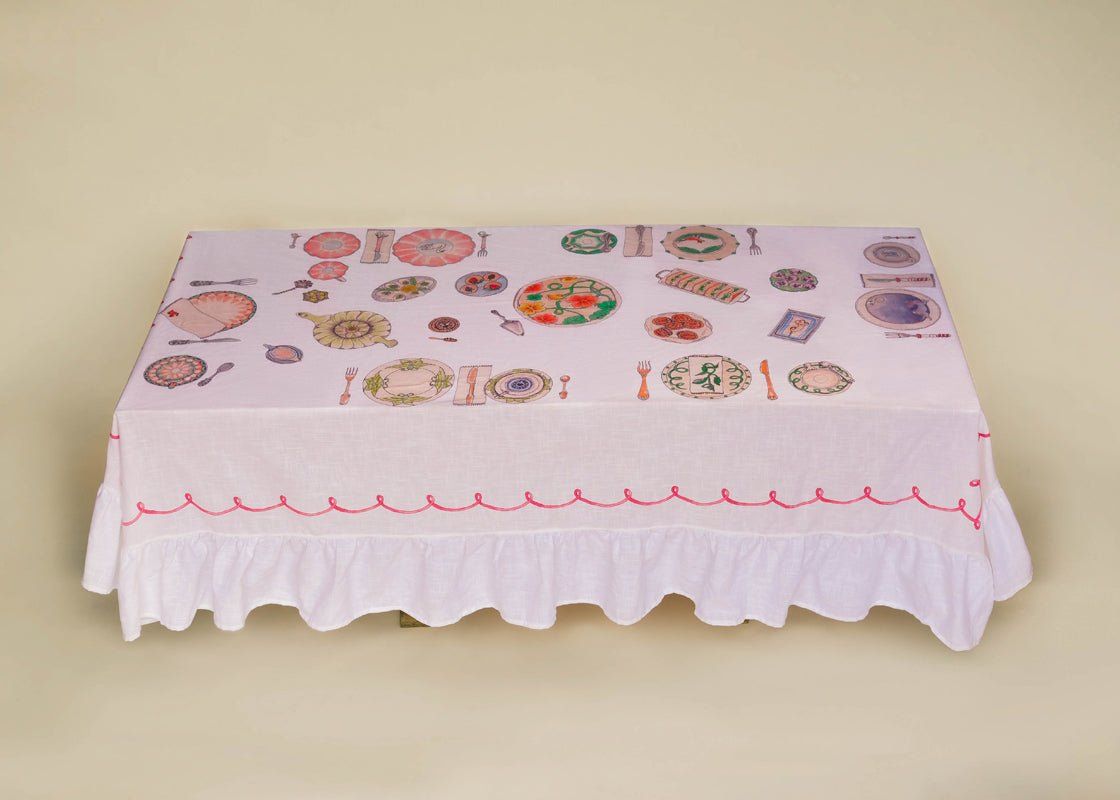 Afternoon Tea - Organic Cotton Tablecloth