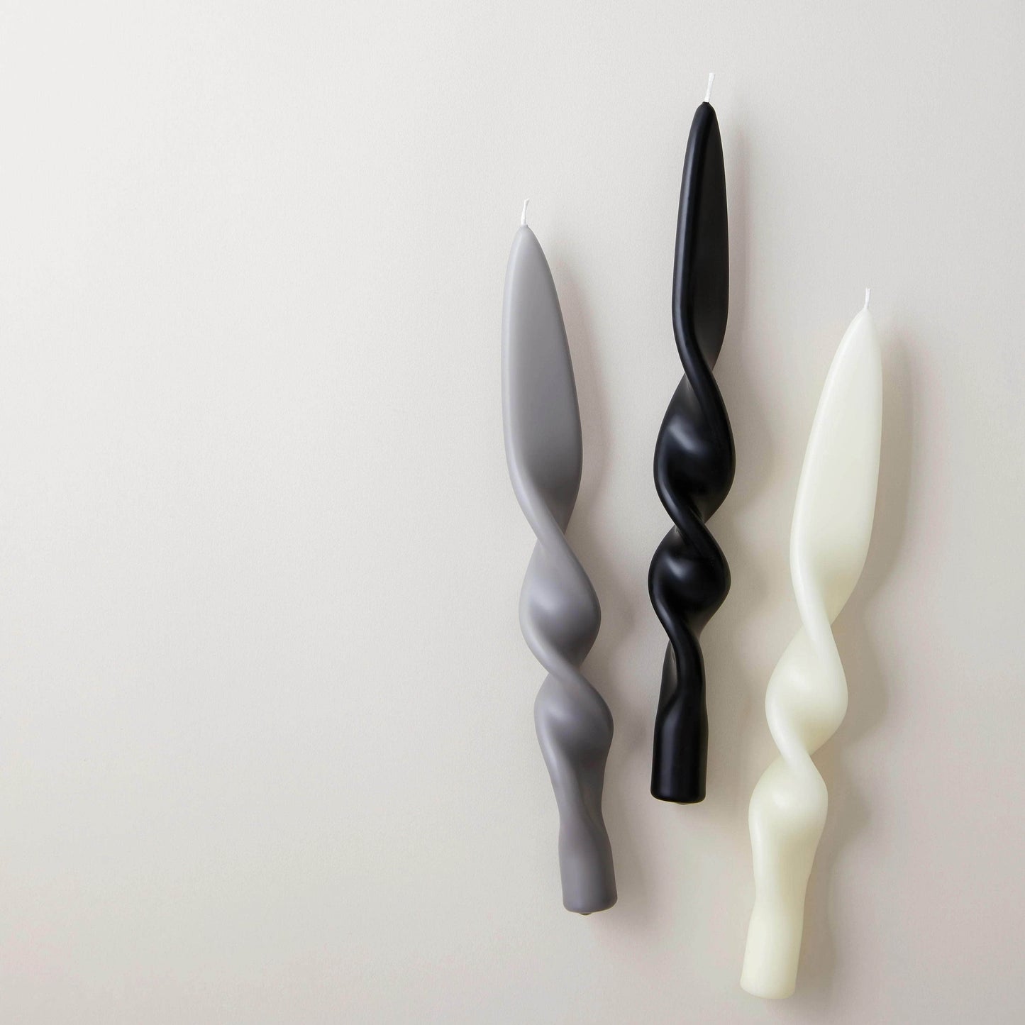 Swirl Candle - French Grey