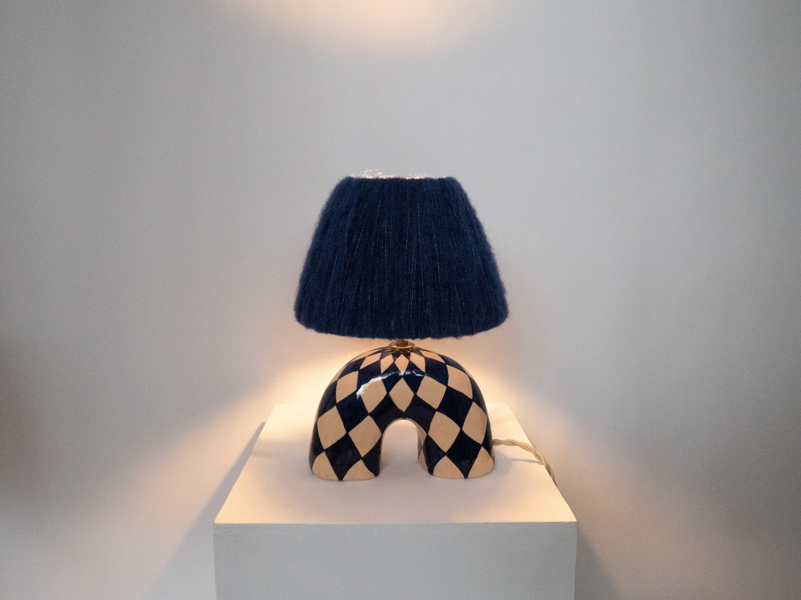 'Me' Table Lamp - Blue Diamond