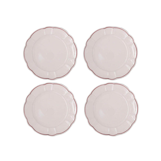 Romilly Dinner Plate, Red, Set Of 4