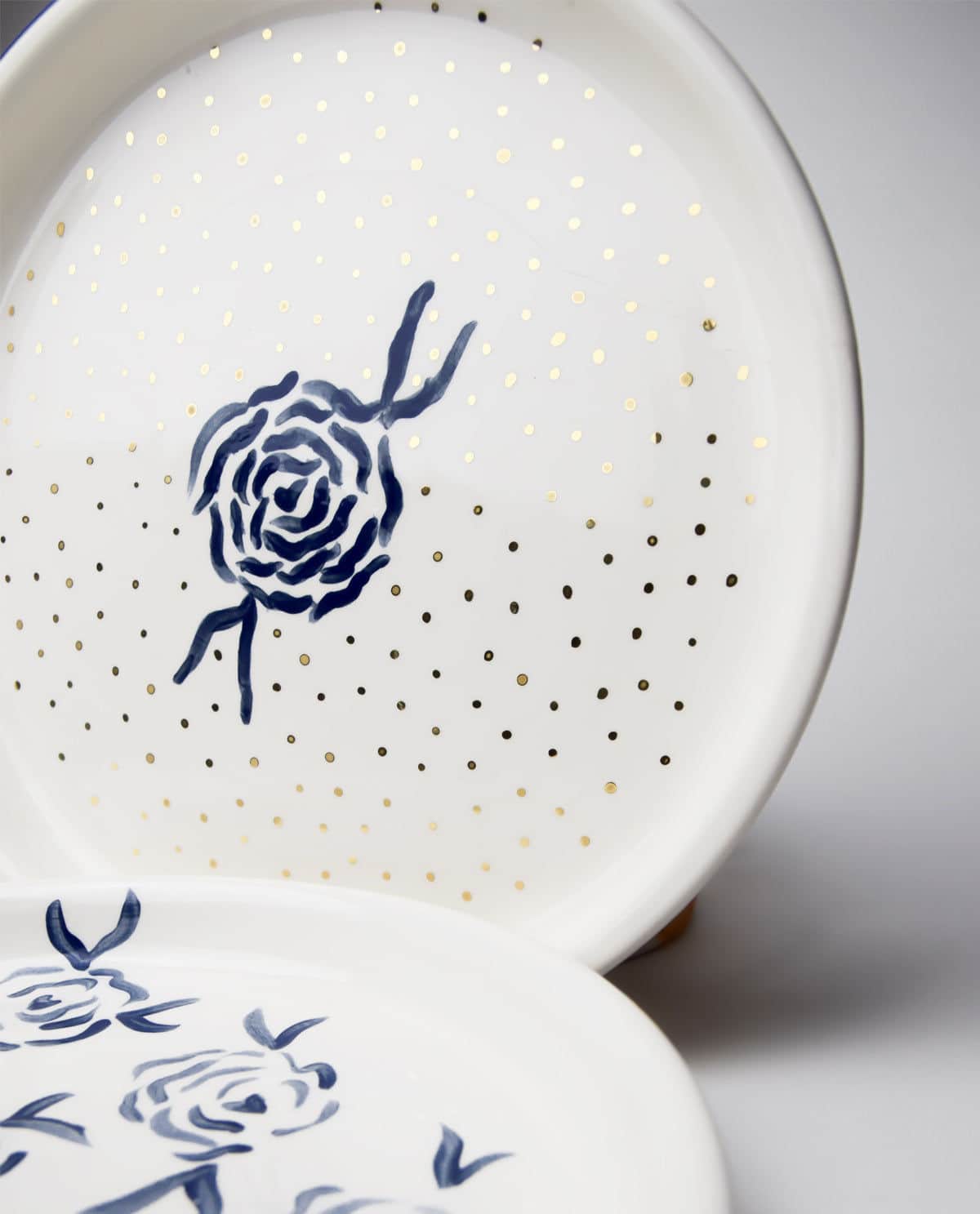 Royal Blue Dessert Plate