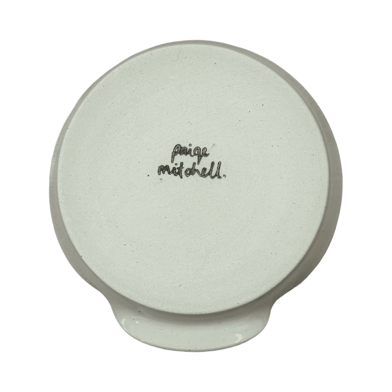 Glossy Cream Spoon Rest