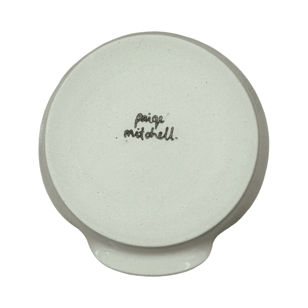 Glossy Cream Spoon Rest