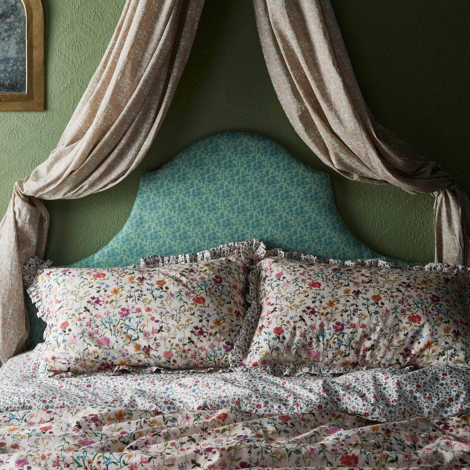 Fitted Sheet Made With Liberty Fabric Linen Garden