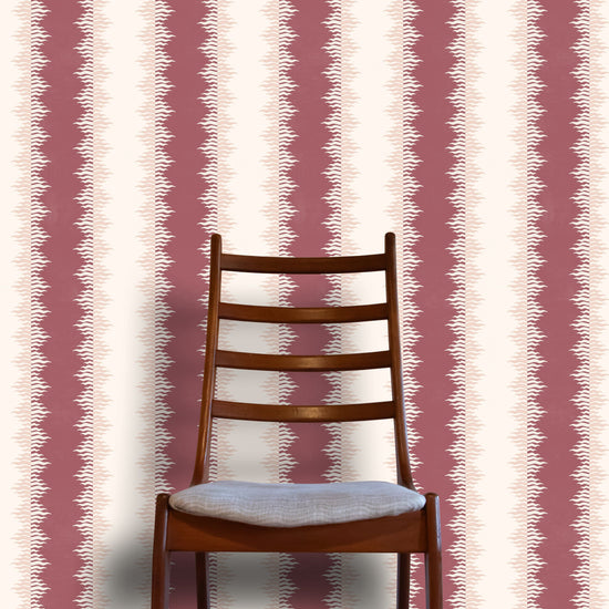 Crimped Stripe - Claret