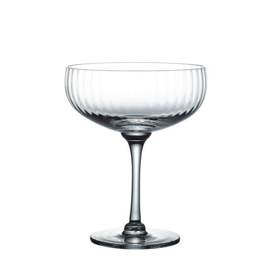 Crystal Cocktail Glasses with Ripple Design