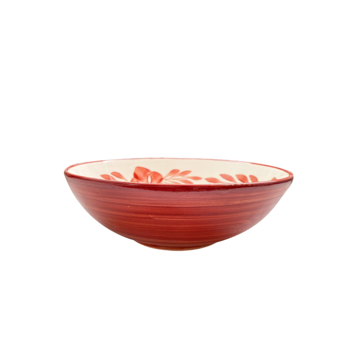Flor Salad Bowl, Rust Red