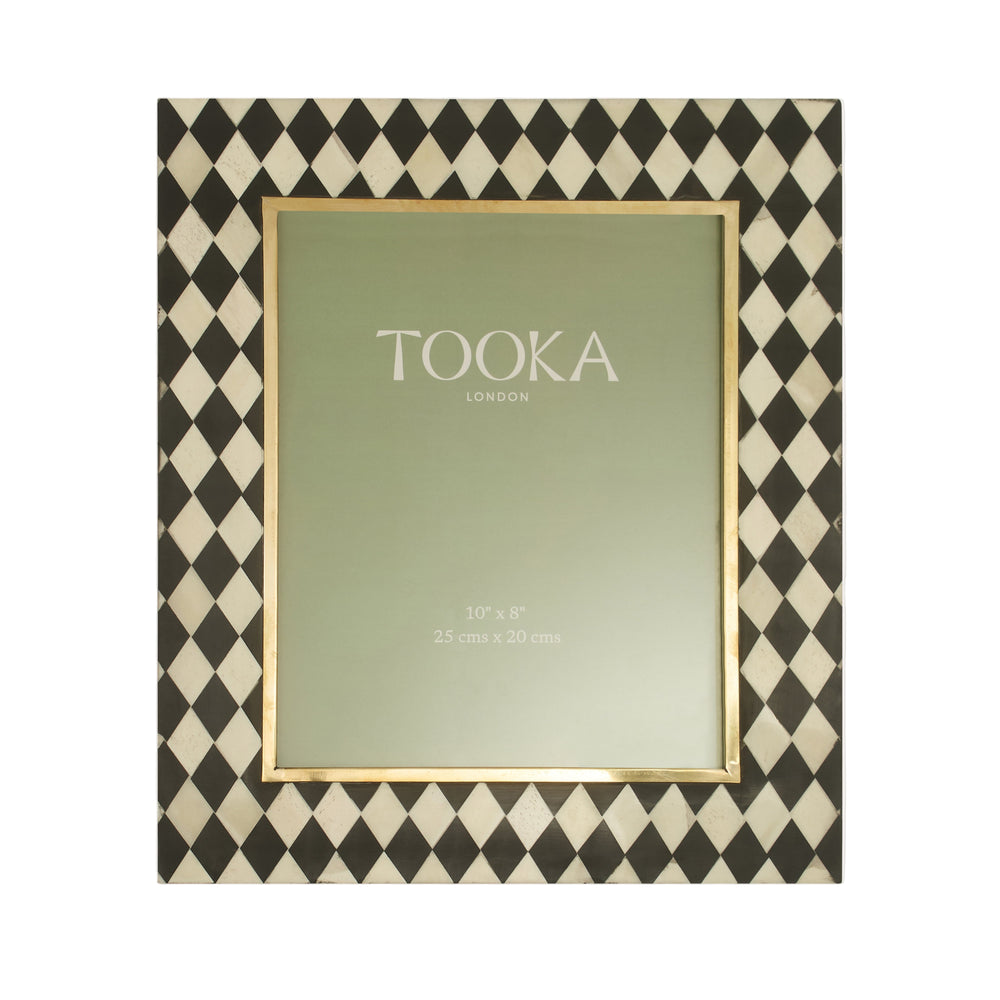 Large Photo Frame | Black & White | Harlequin