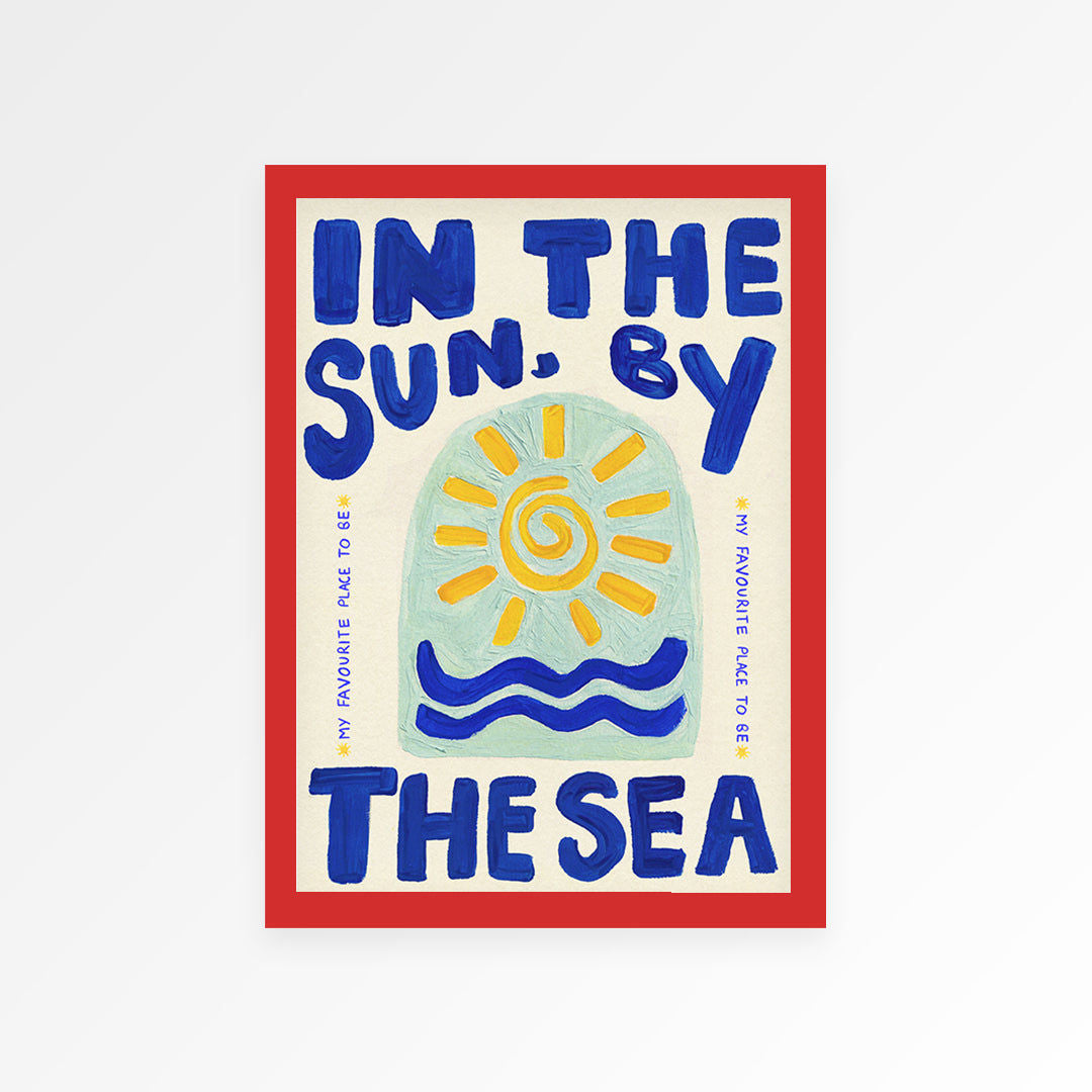 In The Sun By The Sea Hand Painted Print