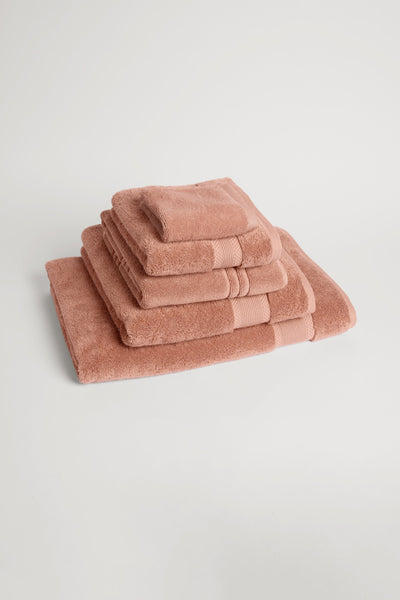 Organic Cotton Face Towel - Terracotta