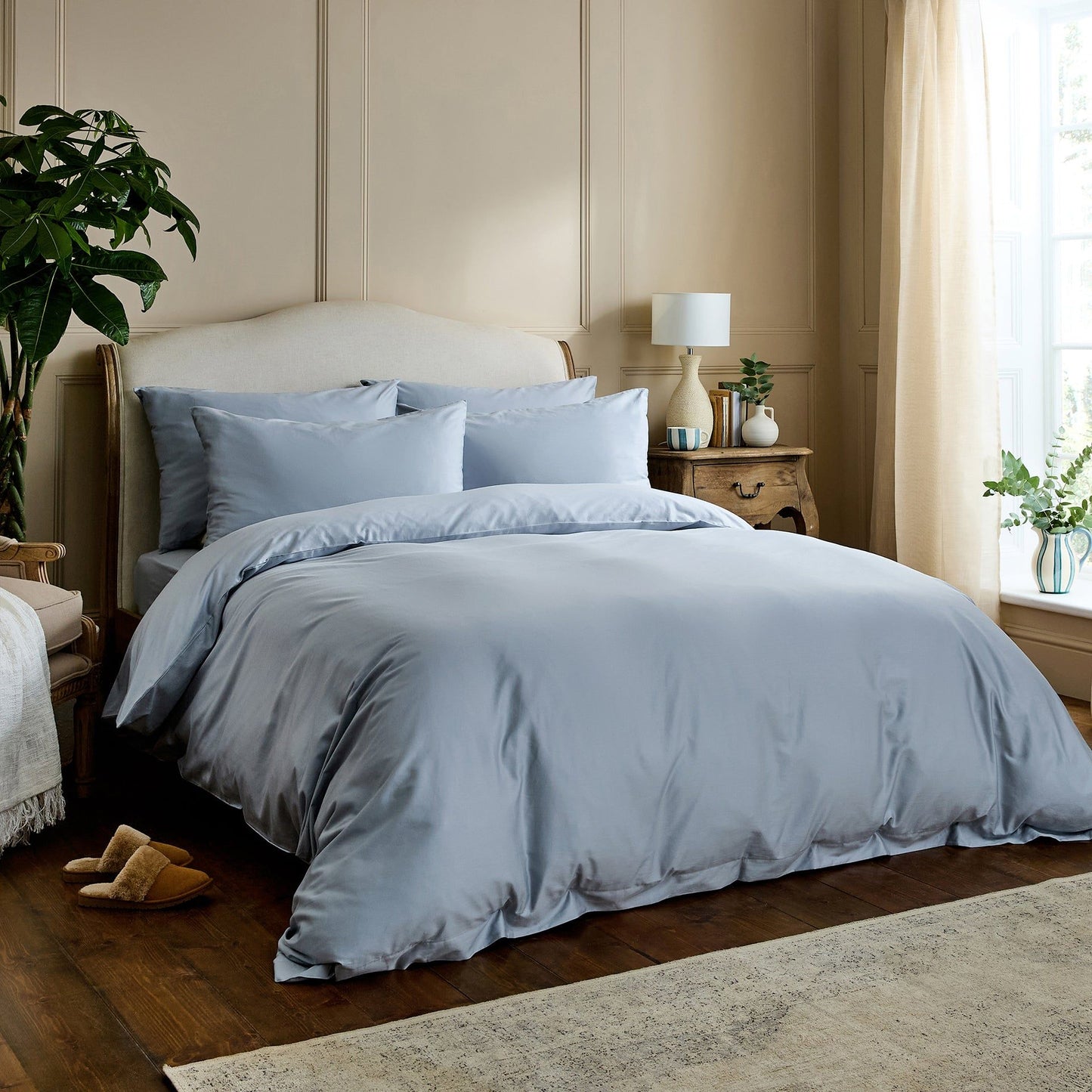 Luxury Organic Nordic Sky Blue Original Pillowcases